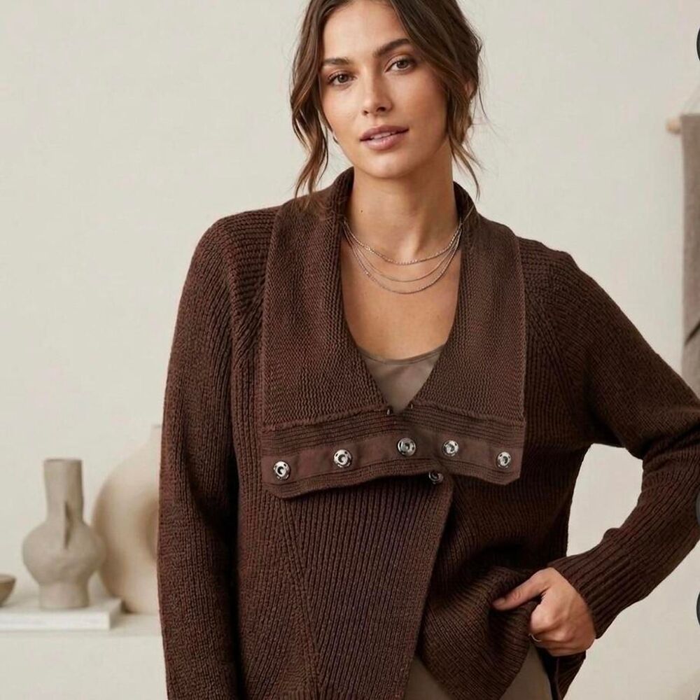 Moda International Women's Brown Cardigan